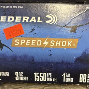 Federal Speed-Shok 12 Gauge 3.5" BB Steel Shot Ammo – 25 Rounds