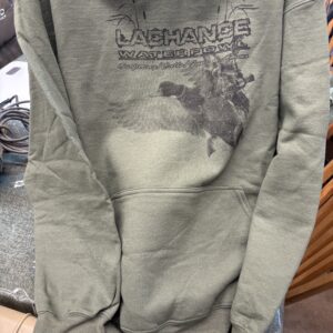 Olive green lachance hoodie goose or duck print